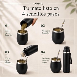 NUEVO! Kit Mate Termo 1L Taza Premium