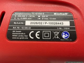 taladro electrico einhell tcid650e