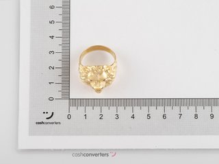 sello oro 18k con piedra con circonita