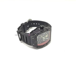 reloj pulsera caballero dulunwe reloj mecánico skeleton automático tourbillon