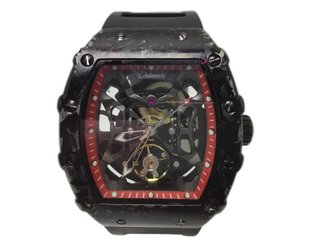reloj pulsera caballero dulunwe reloj mecánico skeleton automático tourbillon