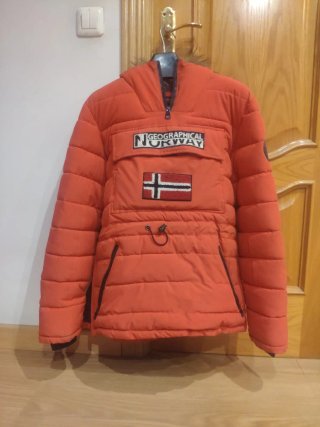 Abrigo Geographical Norway Naranja
