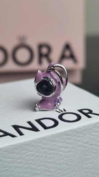 Pandora Disney Stitch Ángel Charm Morado charm