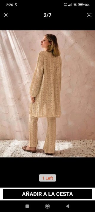 Conjunto mujer beige talla única