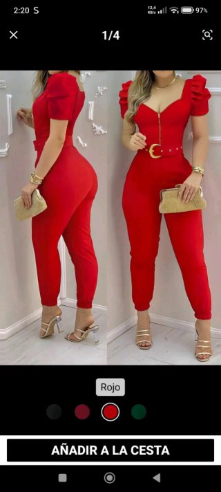 Mono rojo mujer