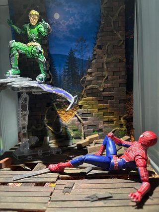 Diorama 1:12 Spiderman vs Green Goblin