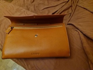 Cartera Loewe Naranja Piel
