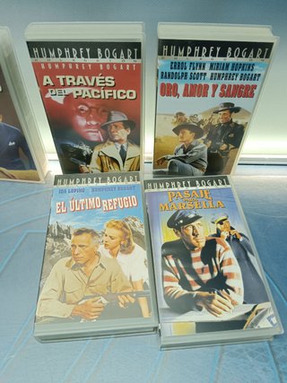 7 cintas, peliculas VHS. especial Humphrey Bogart