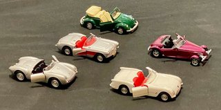 Lote de 5 Coches clásicos,coleccionablesl Antiguos