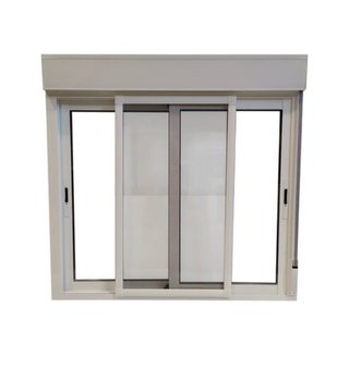 Ventana corredera con persiana 100x120
