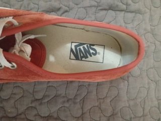 Zapatillas Vans Naranja y Blanco