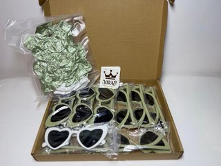 Set gafas despedida de soltera corazón