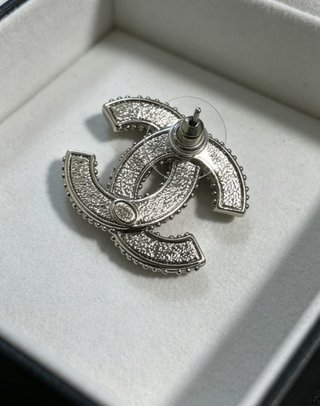Pendientes Chanel CC Circonitas Plata