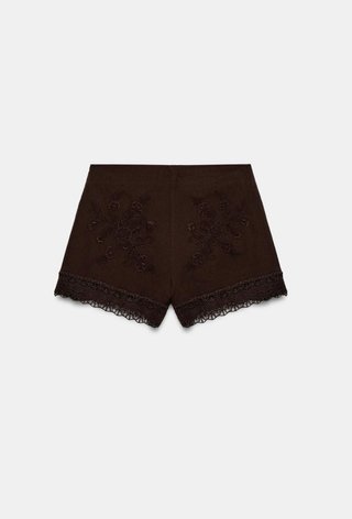 Conjunto Zara Kimono Bordado XS-S y Shorts XS