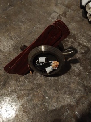 Ventilador de techo madera y metal