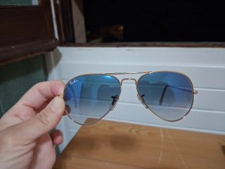 Gafas de Sol Ray-Ban Aviator Azul Dorado