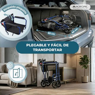 MOBICLINIC NAPOLI SILLA DE RUEDAS PLEGABLE