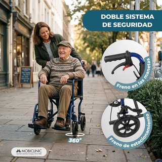 MOBICLINIC NAPOLI SILLA DE RUEDAS PLEGABLE
