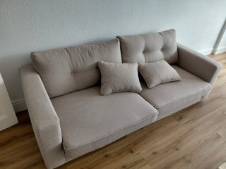 Sofá Maisons du Monde beige 3 plazas