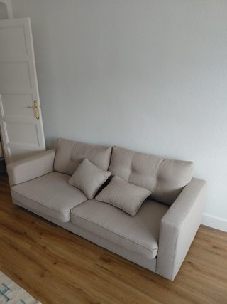 Sofá Maisons du Monde beige 3 plazas