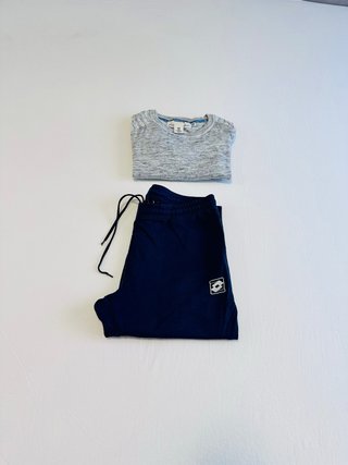 Felpa H&M + Pantalone Tuta Lotto M