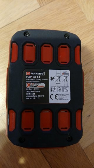 Aspirador PWDA 20-Li A2 con batería de 20 V