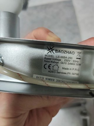 Lámparas de techo plateadas (4 unidades)