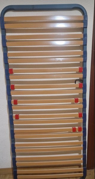Somier cama individual madera