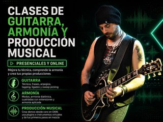 Clases de guitarra, armonia y producción musical