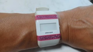 Orologio Wize & Ope bianco e rosa