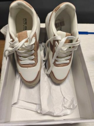 Zapatillas Pepe Moll Beige y Blanco