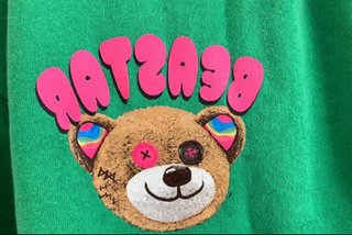 Felpa oversize Beastars Orsetto Verde