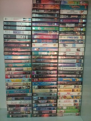 Pack 96 Películas VHS Originales 200€ - 1,5€ u