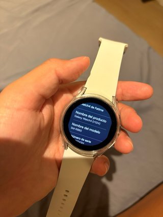 Smartwatch Samsung Plata y Blanco