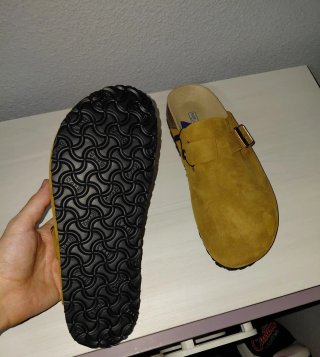 Zuecos Birkenstock Marrones/Amarillos