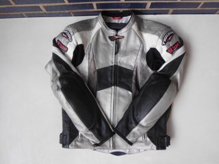 chaqueta de cuero teknic de moto talla 52 L
