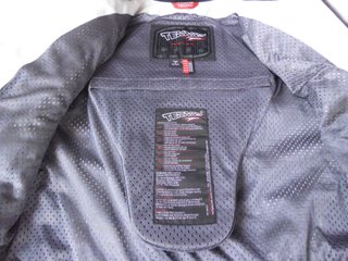 chaqueta de cuero teknic de moto talla 52 L