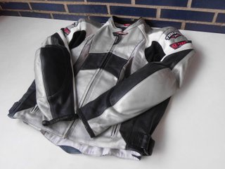 chaqueta de cuero teknic de moto talla 52 L