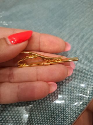 Fermacravatta vintage bicolore