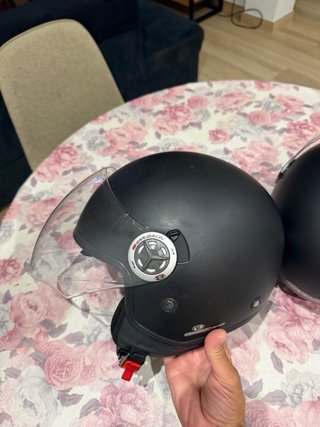 Casco moto Gari Jet G20 Talla XS Negro