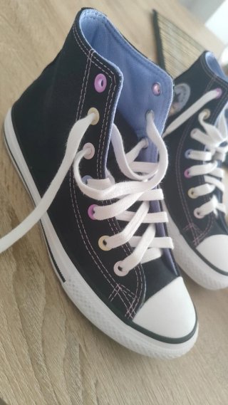 Converse All Star Botas Negras Multicolor
