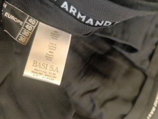 Traje Armand Basi Negro Terciopelo