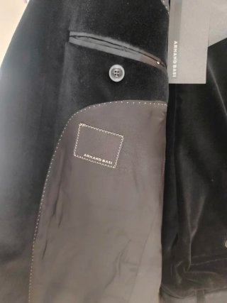 Traje Armand Basi Negro Terciopelo