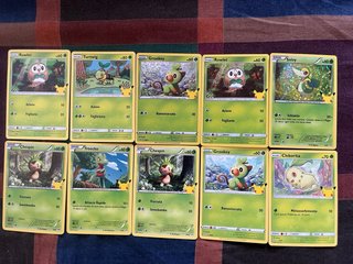 Set Completo 32 Carte Pokémon 25° Anniversario McD