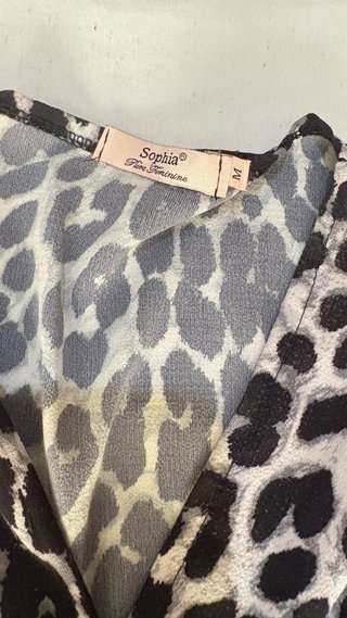 Vestido estampado animal print