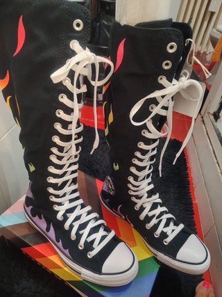 Stivali Converse n. 42.5 con fiamme