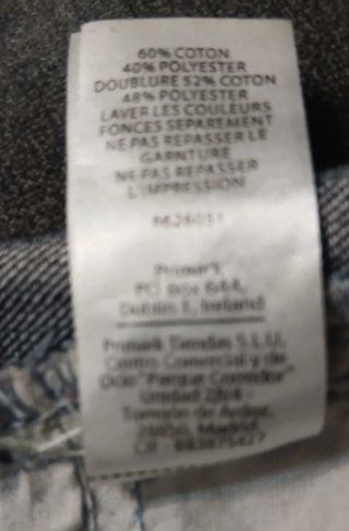 Pantalón corto Bootcut Denim Talla w40