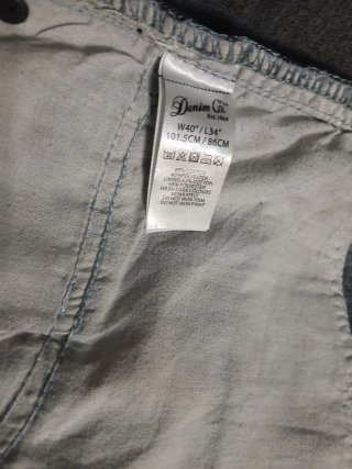 Pantalón corto Bootcut Denim Talla w40