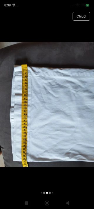 Pantaloni Benetton ampi vintage bianchi taglia S