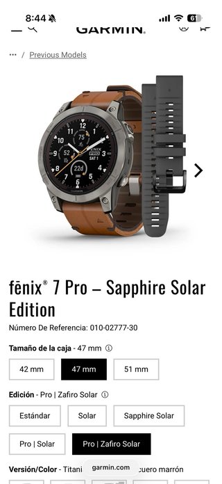 NUEVO CON TICKET! GARMIN FENIX 7 PRO ZAFIRO SOLAR.